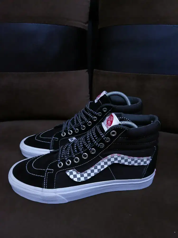 vans sk8 checkerboard velcro sz 41