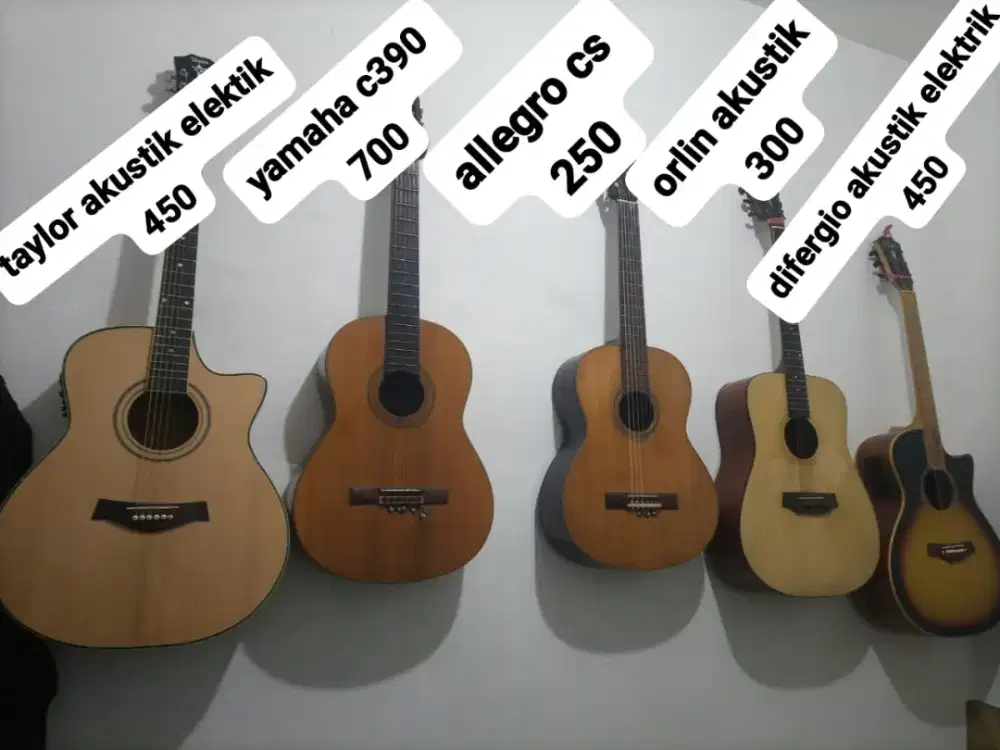 Gitar second kondisi baik