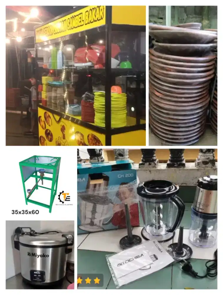 Perlengkapan usaha kedai ayam