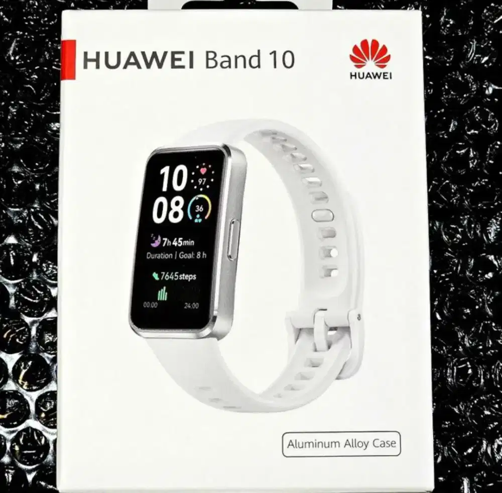 Huawei Band 10 White Alloy Case
