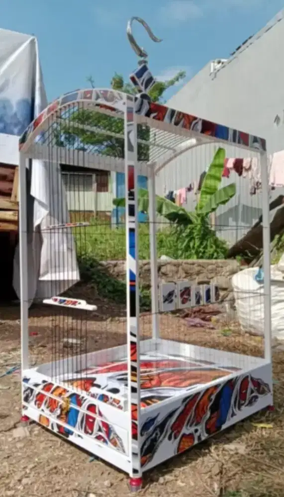 Kandang kenari decal no.2 ruji senar