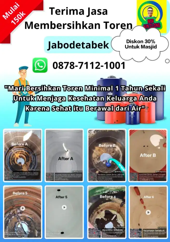 Jasa Cuci Toren Jabodetabek
