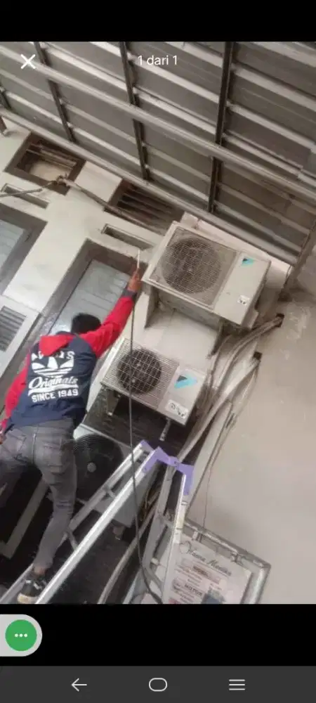 Cuci AC bongkar pasang AC