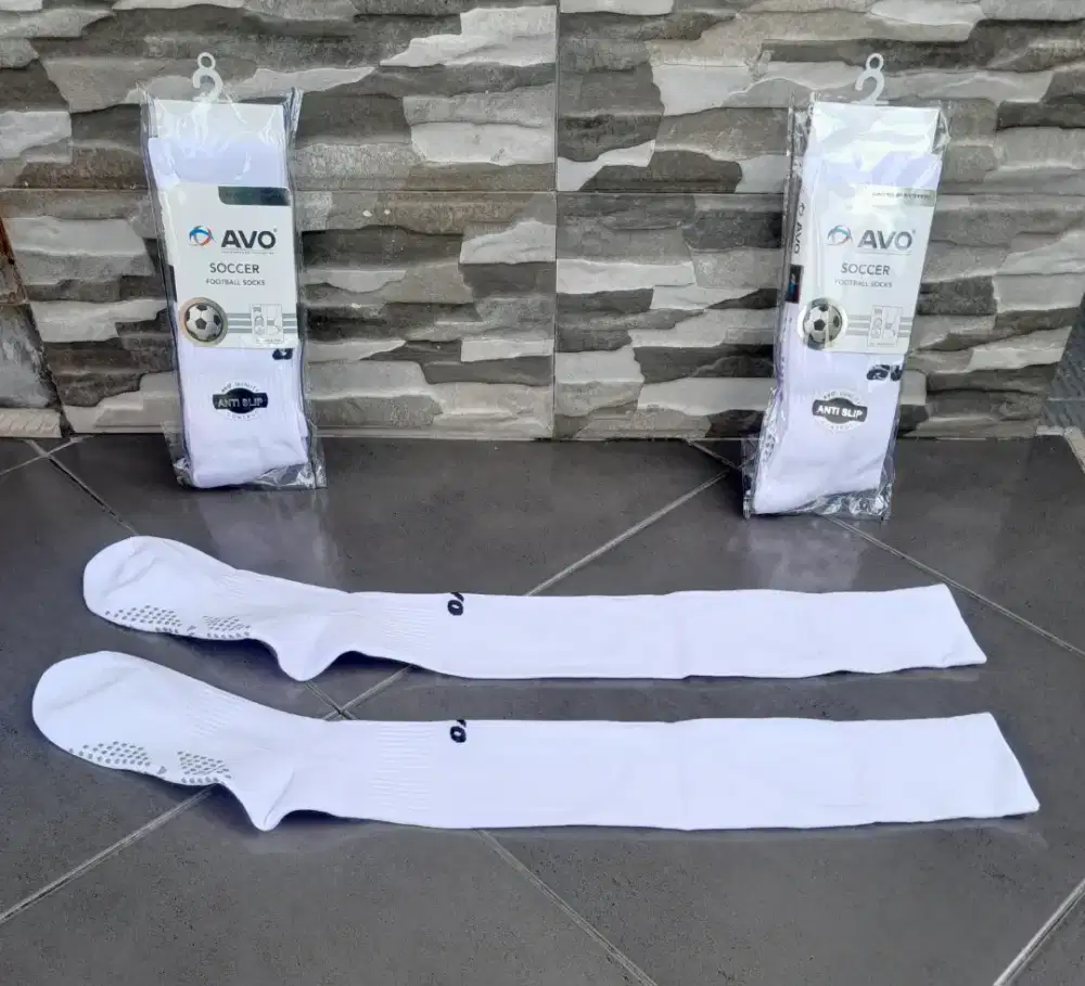Kaos Kaki Avo R8 Anti Slip Putih Original