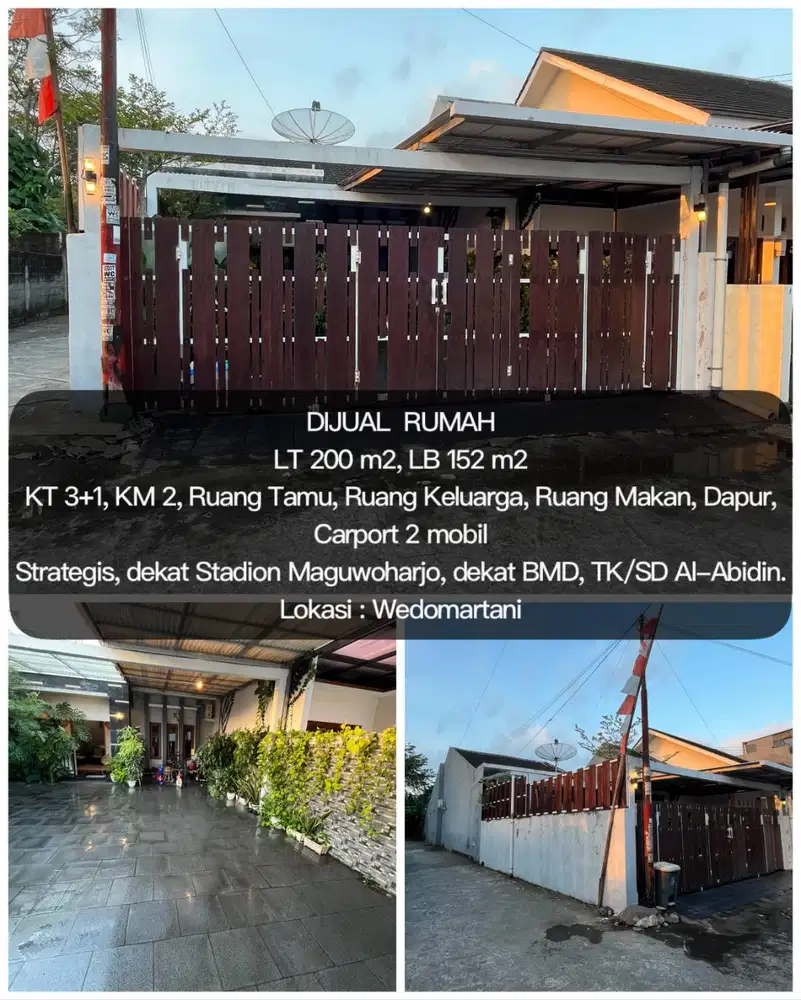 DIJUAL RUMAH UTARA JOGJA WATERBOOM/ STADION MAGUWOHARJO