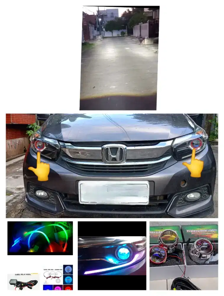pasang biled headlamp mobilio Brio SM pasang dtmpt anda