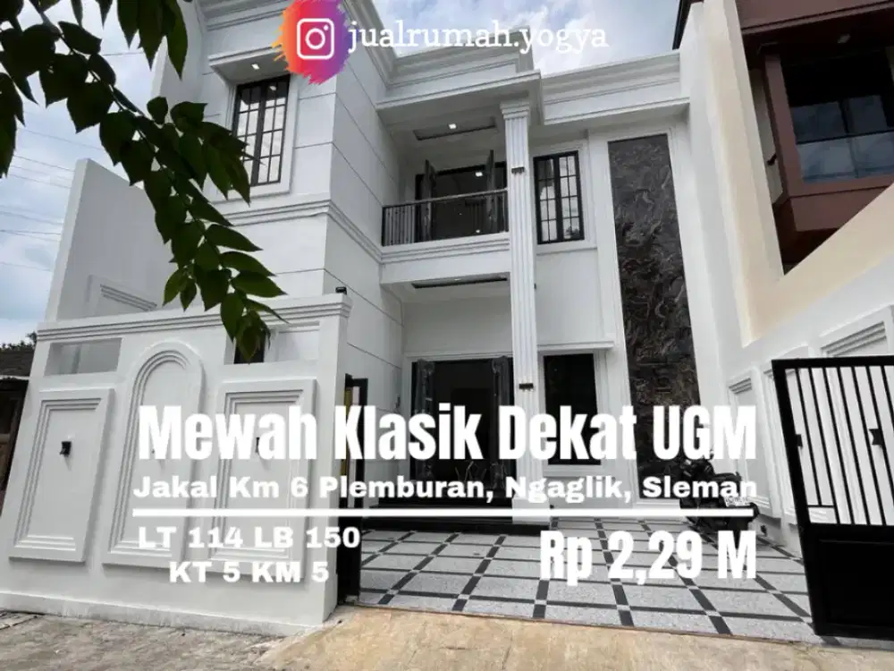 Rumah baru dekat UGM jakal km 6 Plemburan