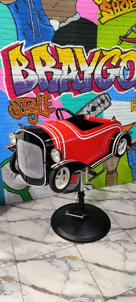 Kursi mobilan anak barbershop