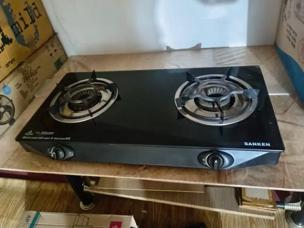 Jual kompor Sanken 2 tungku jarang dipakai