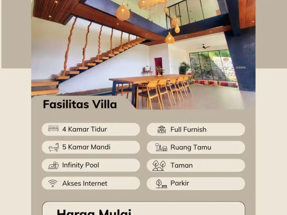 Dijual Vila Brend New  Lokasi Tampaksiring  Gianyar Bali