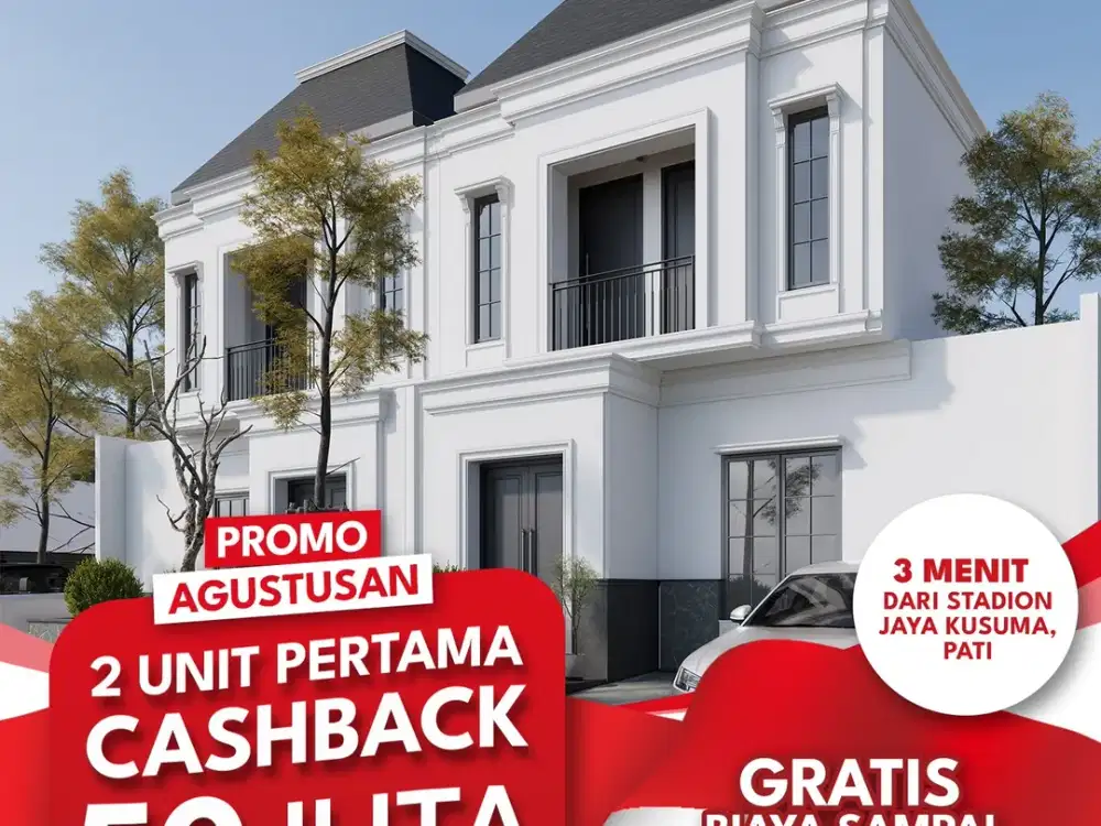 Perumahan Mewah 2 Lantai dengan Keamanan 24 Jam Di Kota Pati
