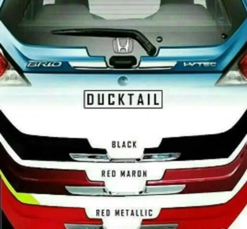 ducktail Honda Brio SM pasang dtmpt anda sejadetabek