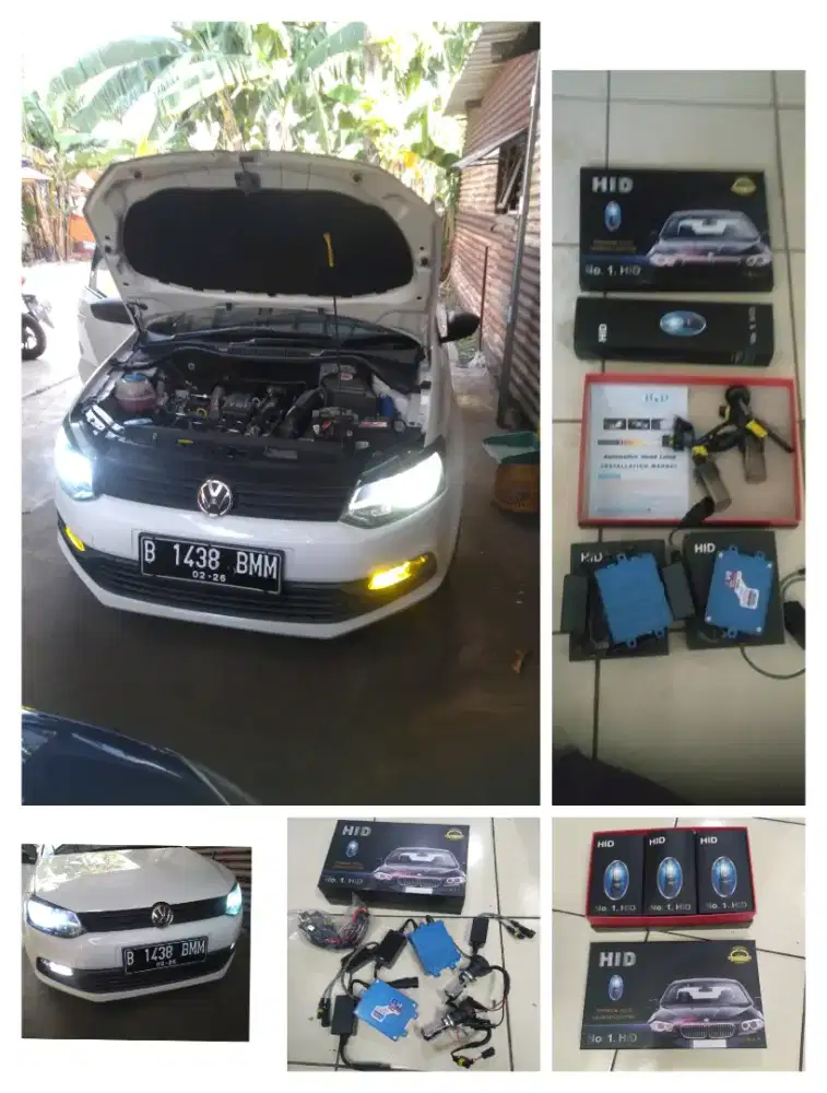 lampu hid vw polo SM pasang sejadetabek
