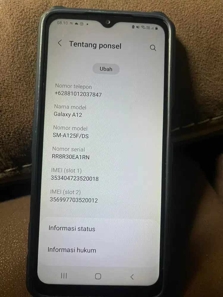 Dijual samsung a12 4/128 mulus