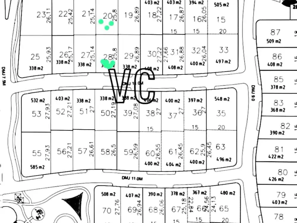 FOR SALE KAVLING GRAHA FAMILI SIAP BANGUN BLOK VC