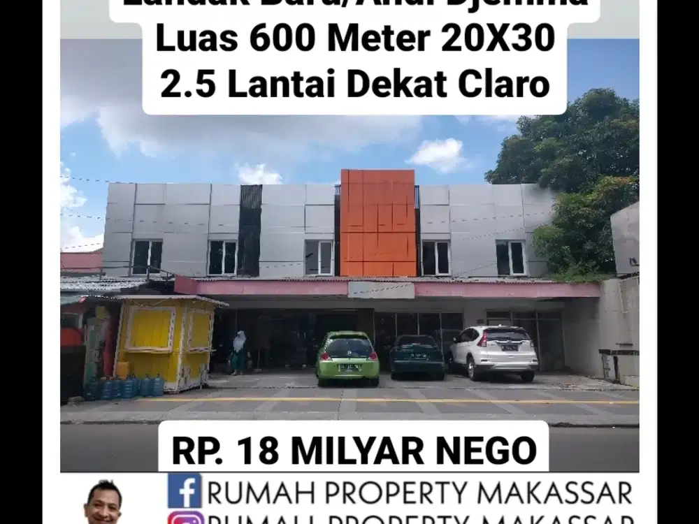 Trn Hrg Wisma Landak Baru/Andi Djemma Luas 600 Meter 20X30 2.5 Lti