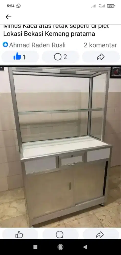 Etalase Nasi 120cm