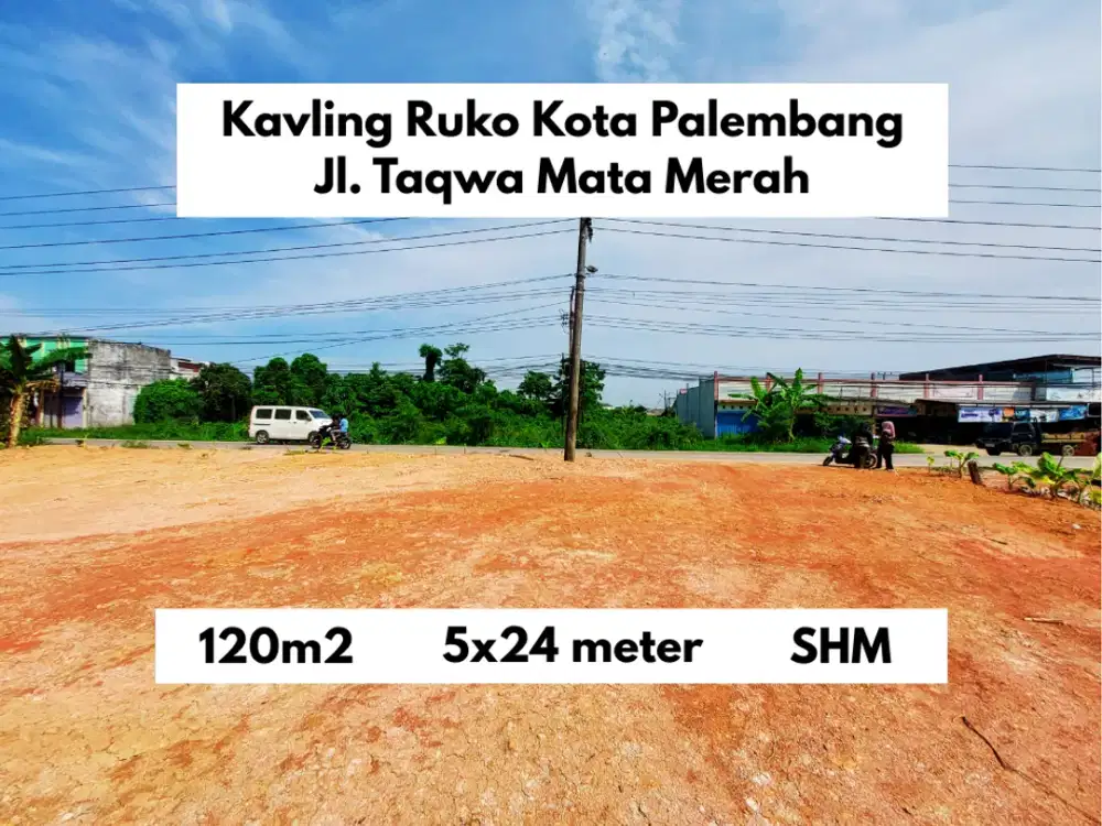 Kavling Ruko SHM Samping Villa Delima Palembang