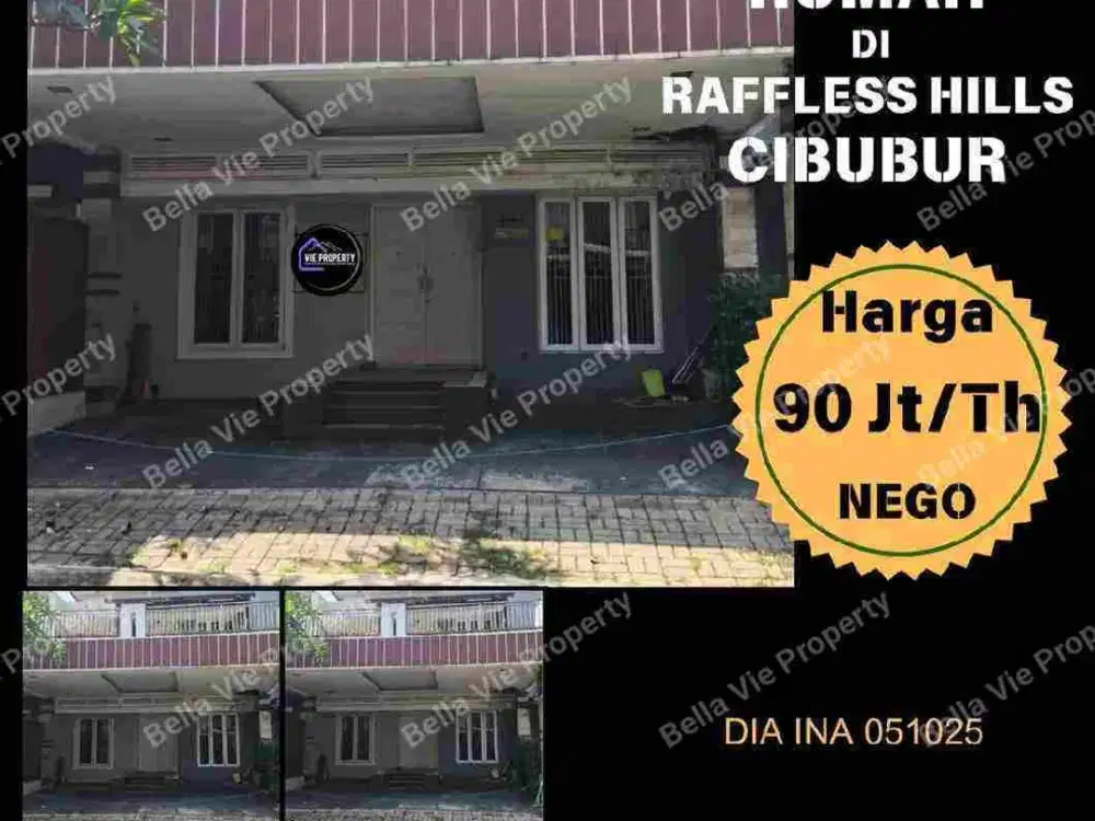 Di Seawaka Rumah Cantik Siap Huni 90 Jt Nego. Raffles Hill Cibubur.