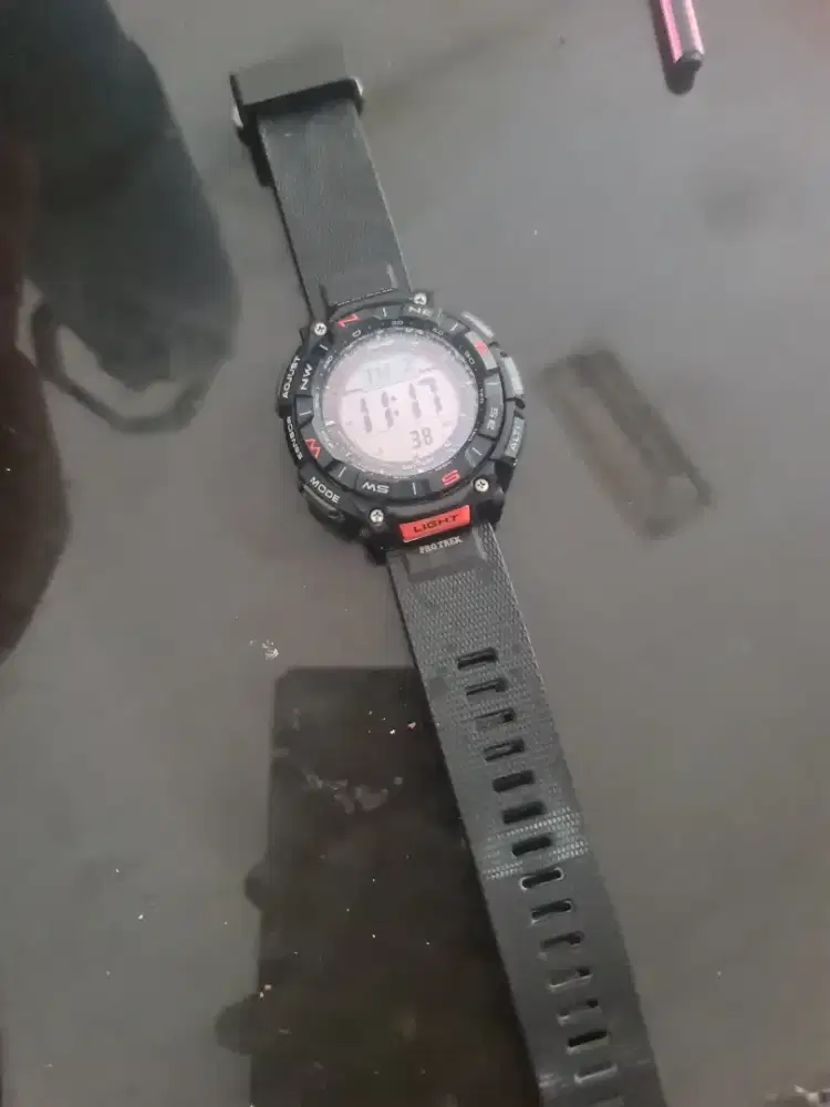Jam tangan Casio Pro Trek PRG 340-1DRA Tough Solar Digital Dial Black