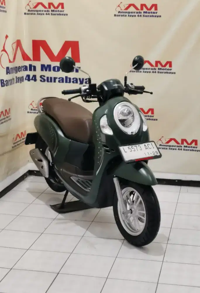 Km 6 Ribu Honda Scoopy prestige tahun 2024 Hijau Doff