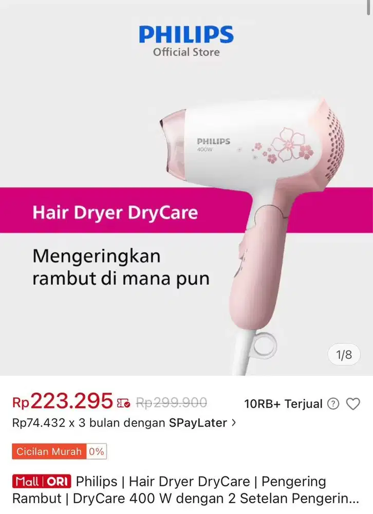Hairdryer Philips