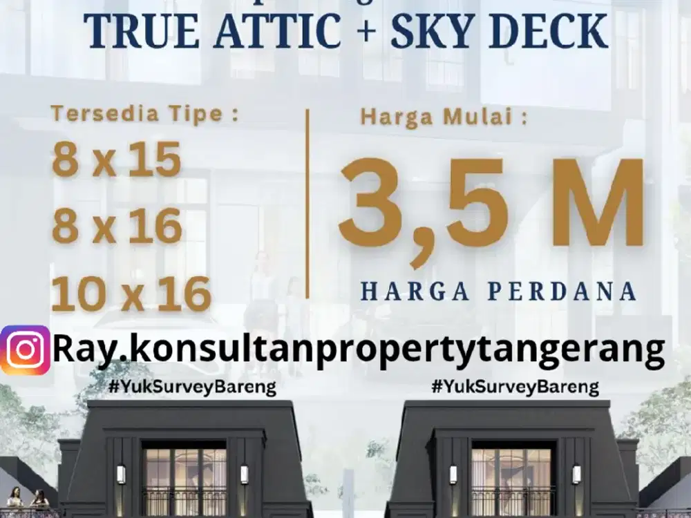 Rumah Mewah 3 Lantai 5 Kamar Tidur Hanya Rp.3 Man Gading Serpong BSD