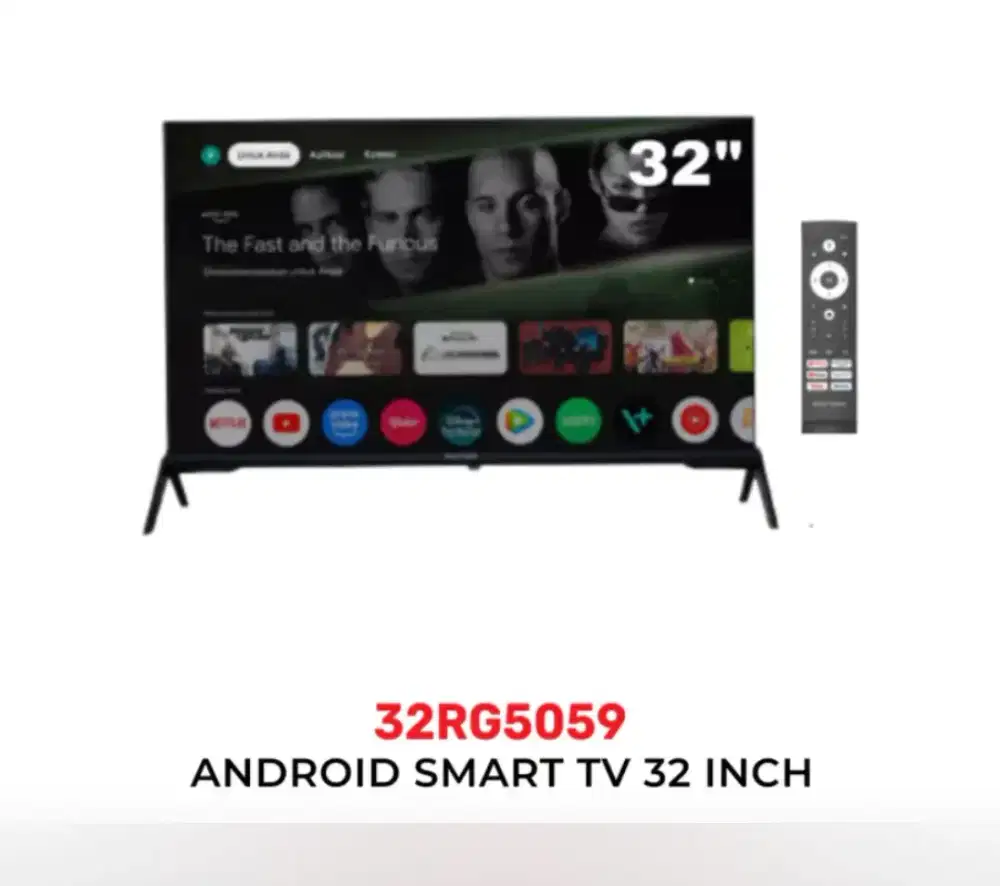 Polytron google tv 32 inch baru