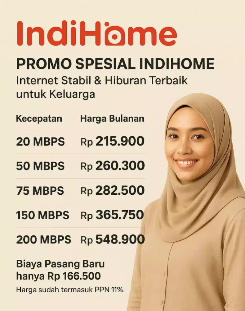 Melayani pemasangan WiFi Indihome medan