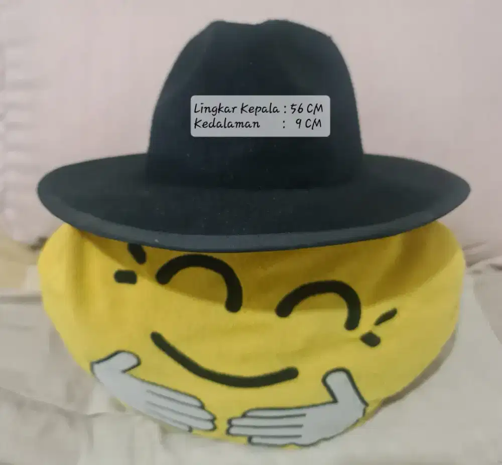 FEDORA PANAMA HAT TOPI HITAM
