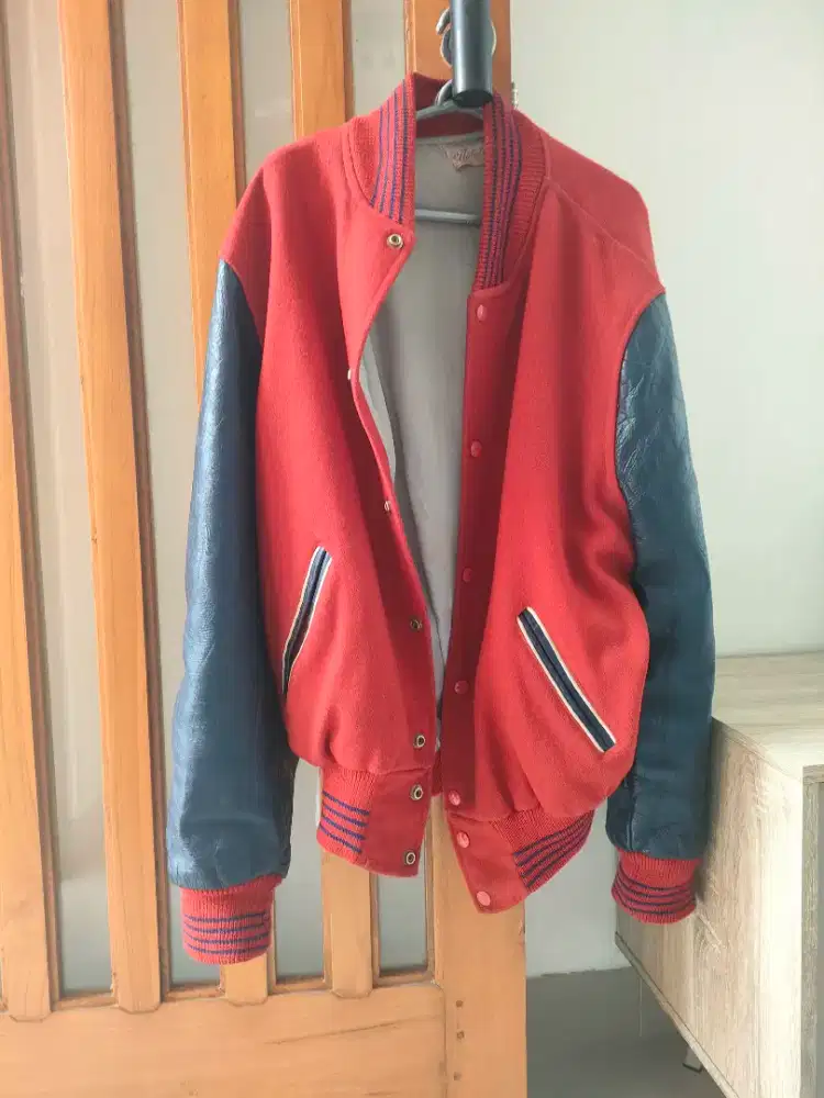 Jaket Natalie Original Lengan Kulit Asli
