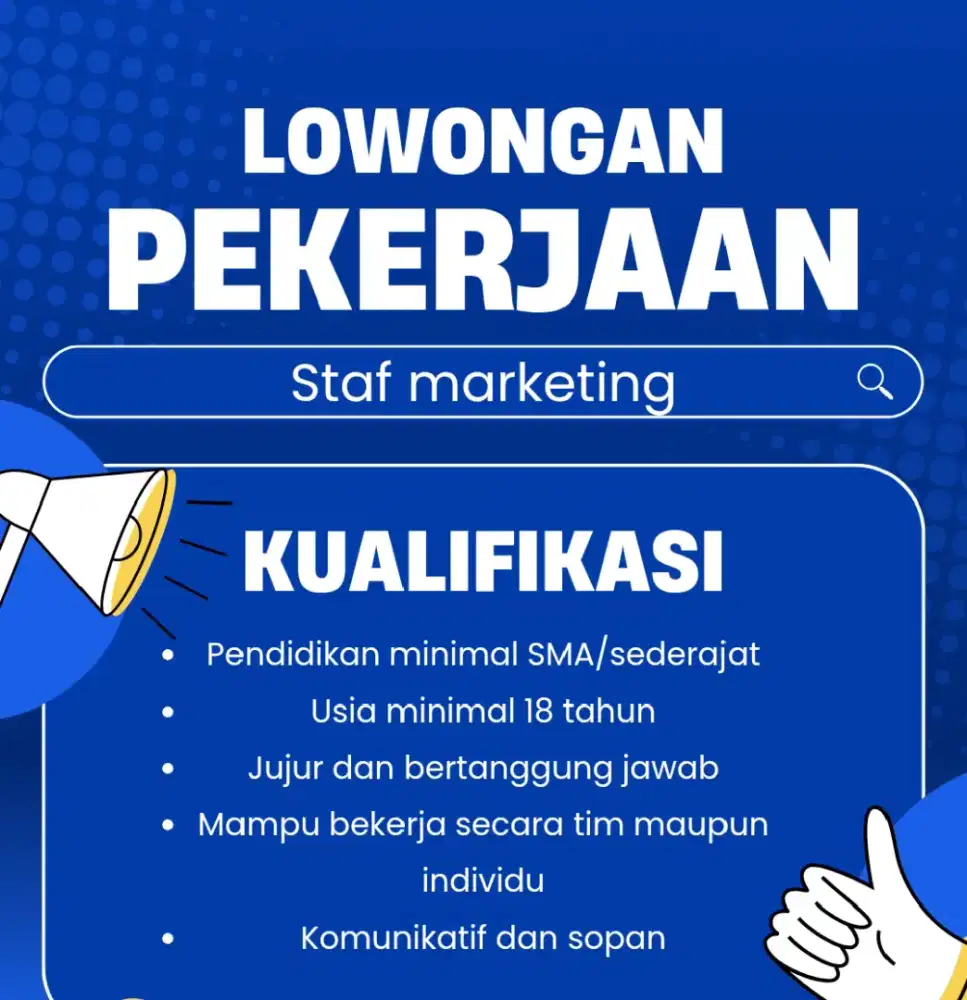 Dibutuhkan staf recruitment
