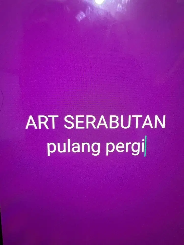 ART pulang pergi serabutan