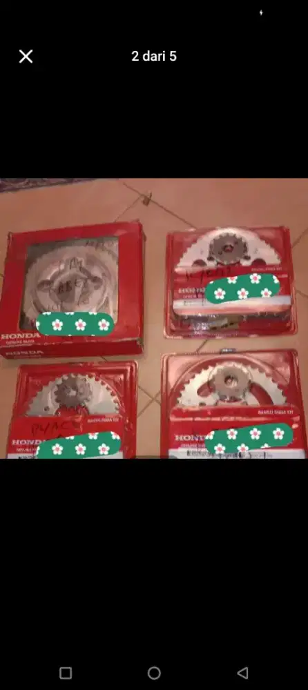 Dijual spare part eks bengkel motor ahass