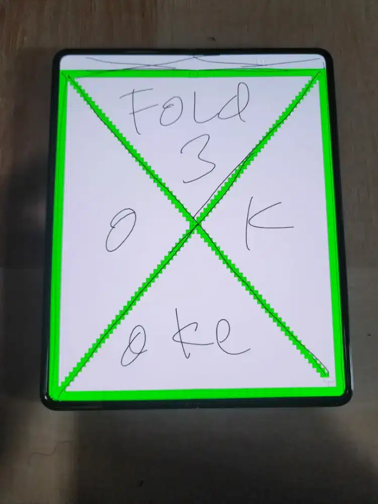 LCD dalam samsung Z fold 3 original copotan mulus normal