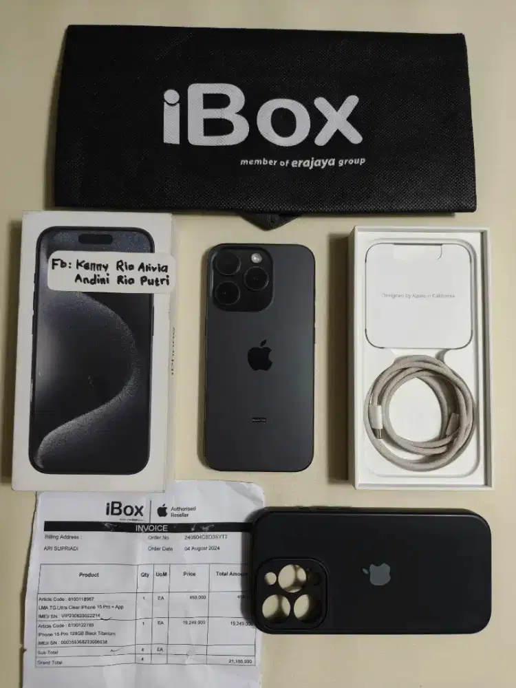 iPhone 15 Pro iBox BH 100 garansi on