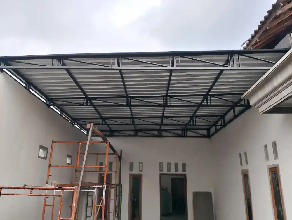 Kanopi baja ringan dan besi hollow galvanis