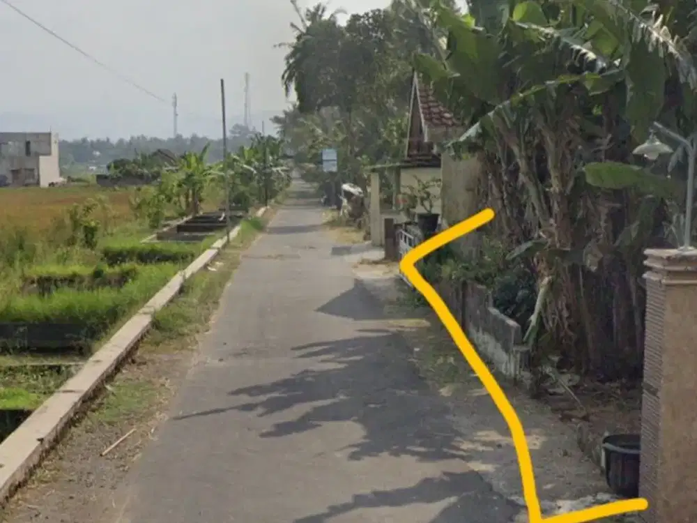 JUAL PEKARANGAN VIEW SAWAH DI MARGOKATON SEYEGAN SLEMAN