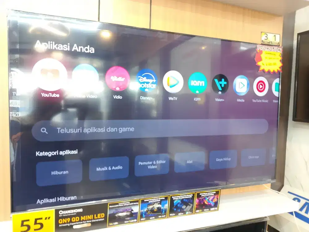 Googl tv canghong QN9 mini LED 55 inch