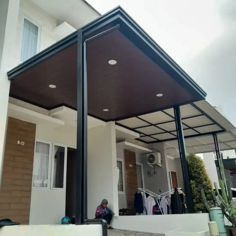 kanopi besi hollow galvanis model profilan