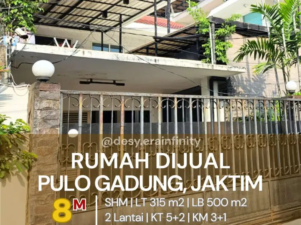 Dijual Rumah di Pulo Gadung, Jakarta Timur