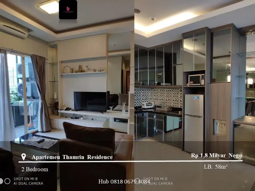 Dijual Apartement Residence 2BR Full Furnished