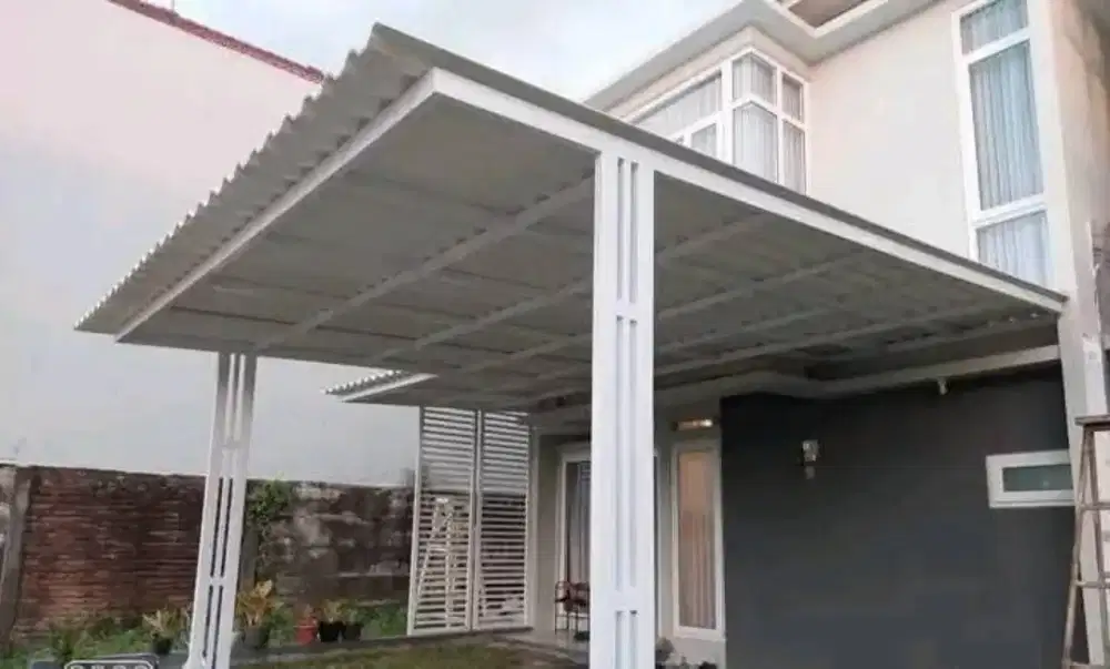 kanopi besi hollow galvanis model profilan