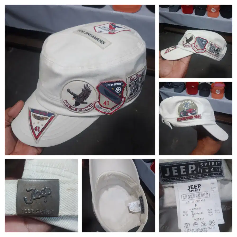 Topi Jeep Full Patch Original Tag Embos
