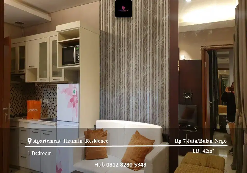 Disewakan Apartement Thamrin Residence High Floor 1BR Full Furnished