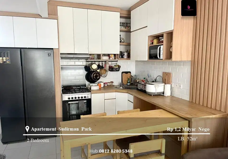 Dijual Apartement Sudirman Park Middle Floor 2BR Full Furnished