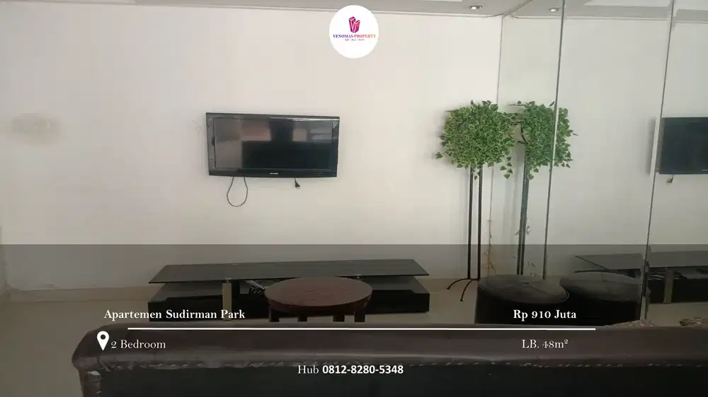 Dijual Apartement Sudirman Park 2BR Furnished View Selatan