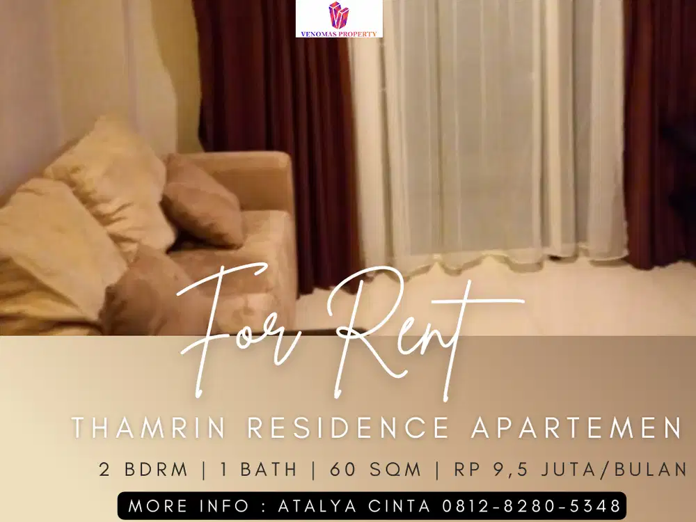 Disewakan Apartement Thamrin Residence 2 Bedrooms Fully Furnished