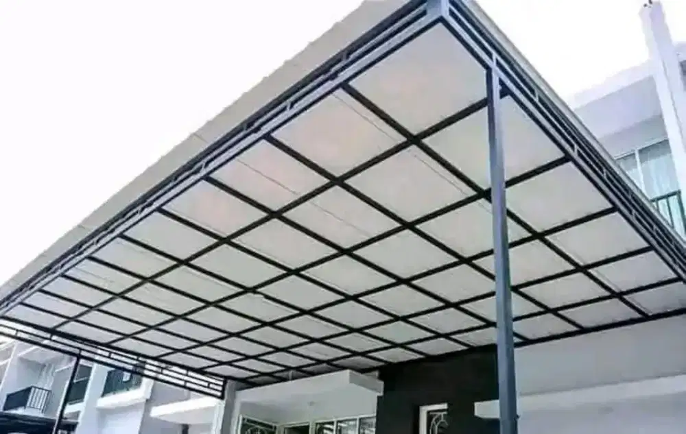 Kanopi baja ringan dan besi hollow galvanis