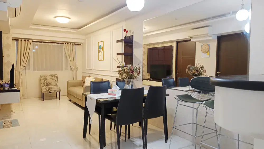 Apartemen 2  Kamar Tidur/1 KM, Full furnished, bersih, nyaman.